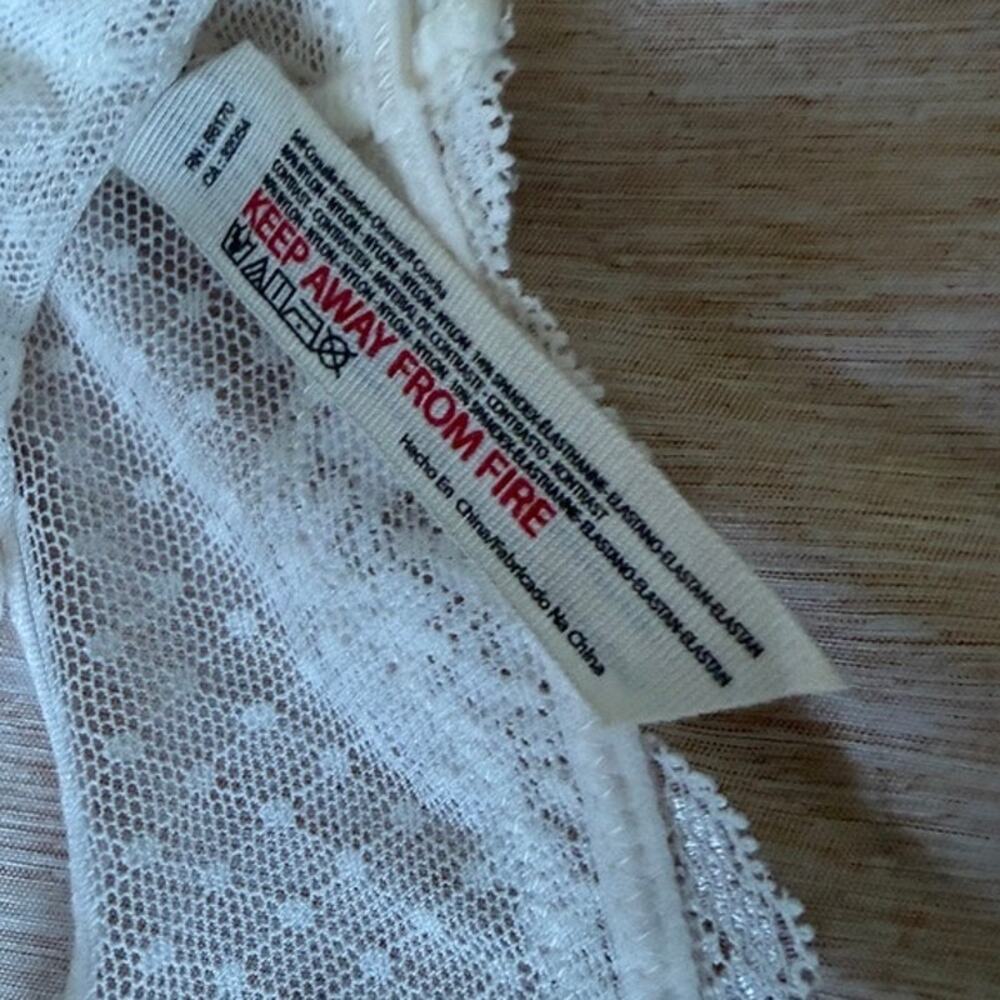 free people midweek longline lace bralette in white alyssum women size x-small - Picture 7 of 8